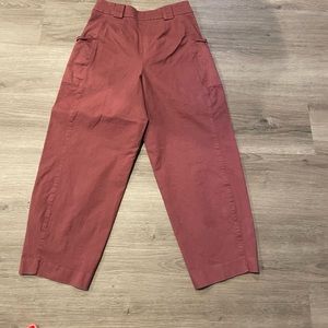 Express super high waist utility crop size 10 color Ginger brand new no tags